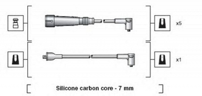 MAGNETI MARELLI 941318111046 -  Комплект проводов зажигания